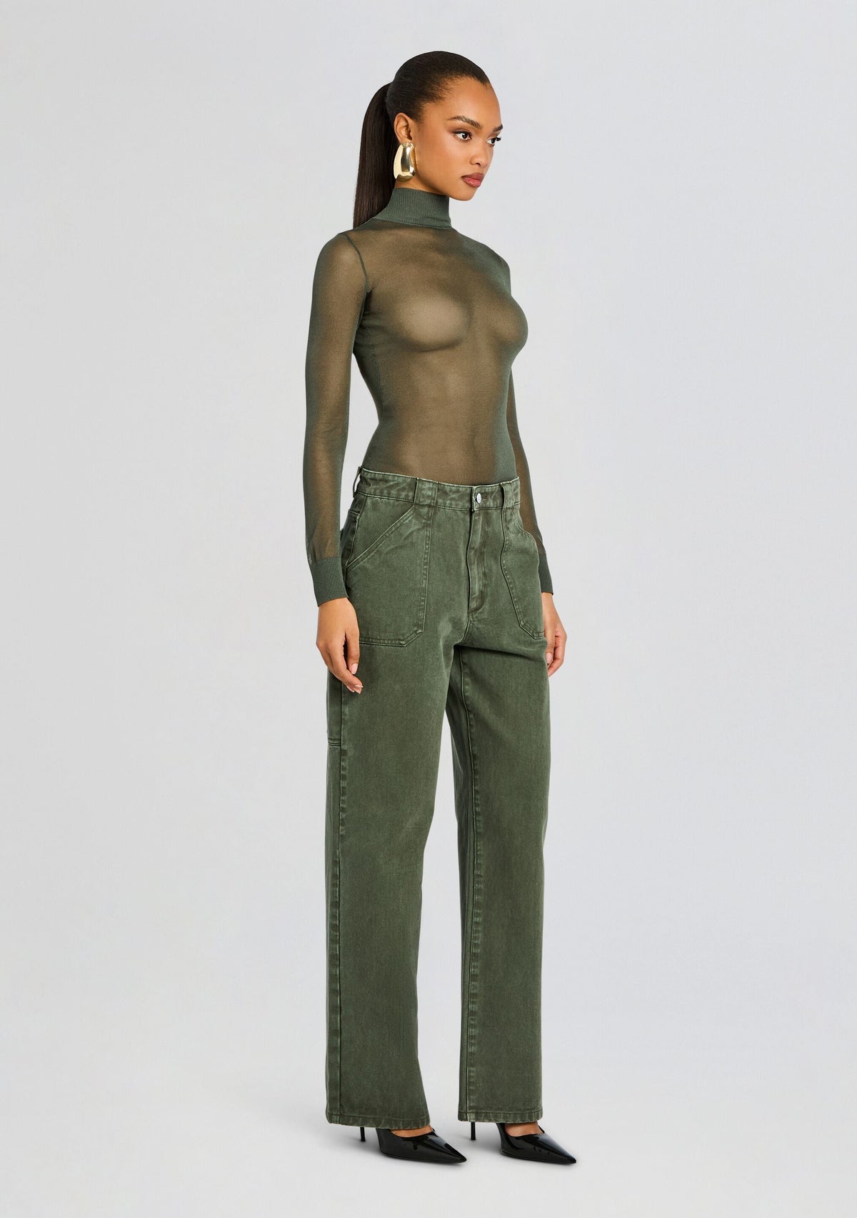 Lainey Top by SEROYA in Grove Green, product image 4
