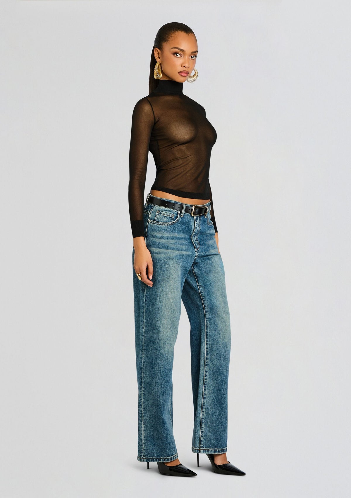 Lainey Top by SEROYA in Black, product image 4