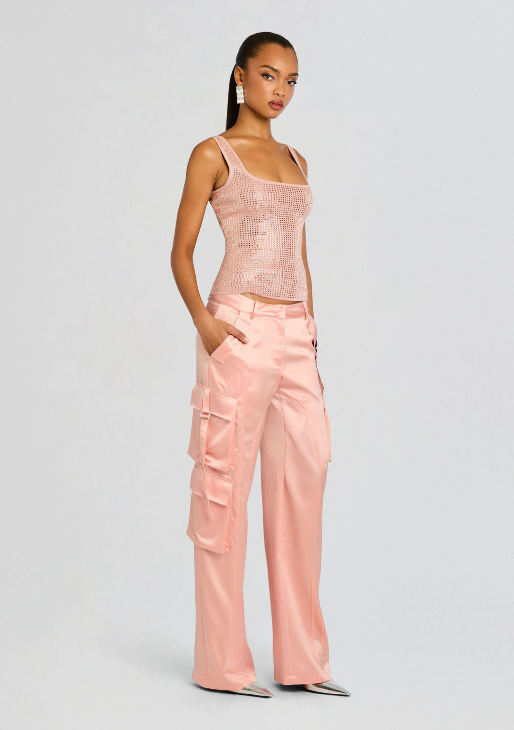 André Cargo Pants by retrofête in Ballet Slipper, product image 4