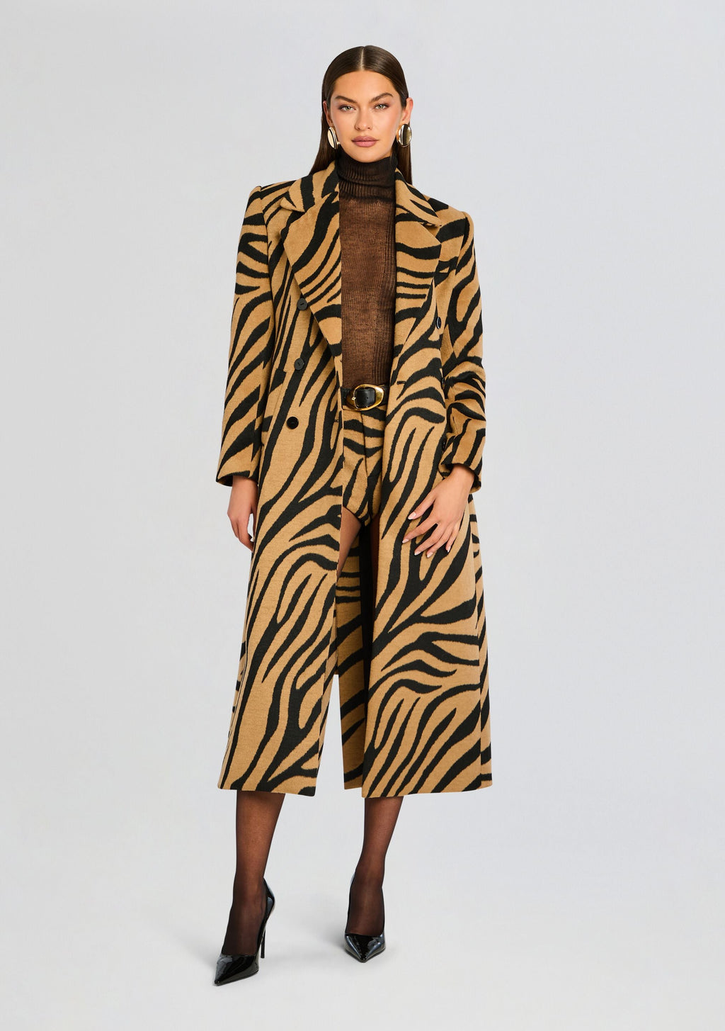 Petal Coat by SEROYA in Zebra, product image 1