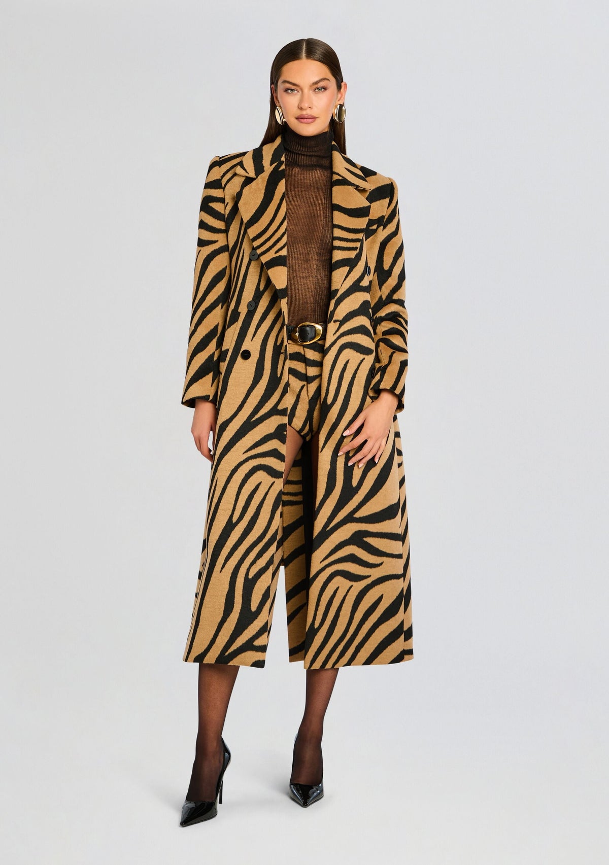 Petal Coat by SEROYA in Zebra, product image 1