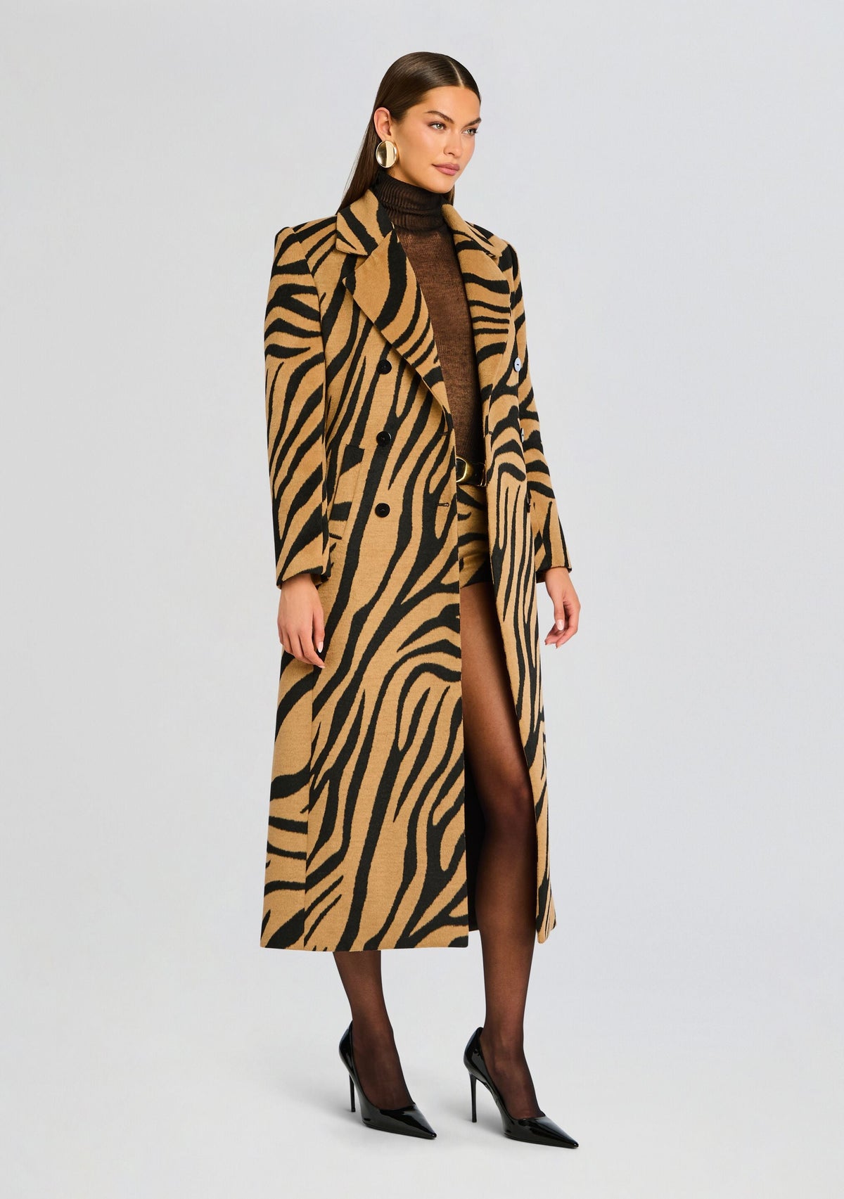 Petal Coat by SEROYA in Zebra, product image 4