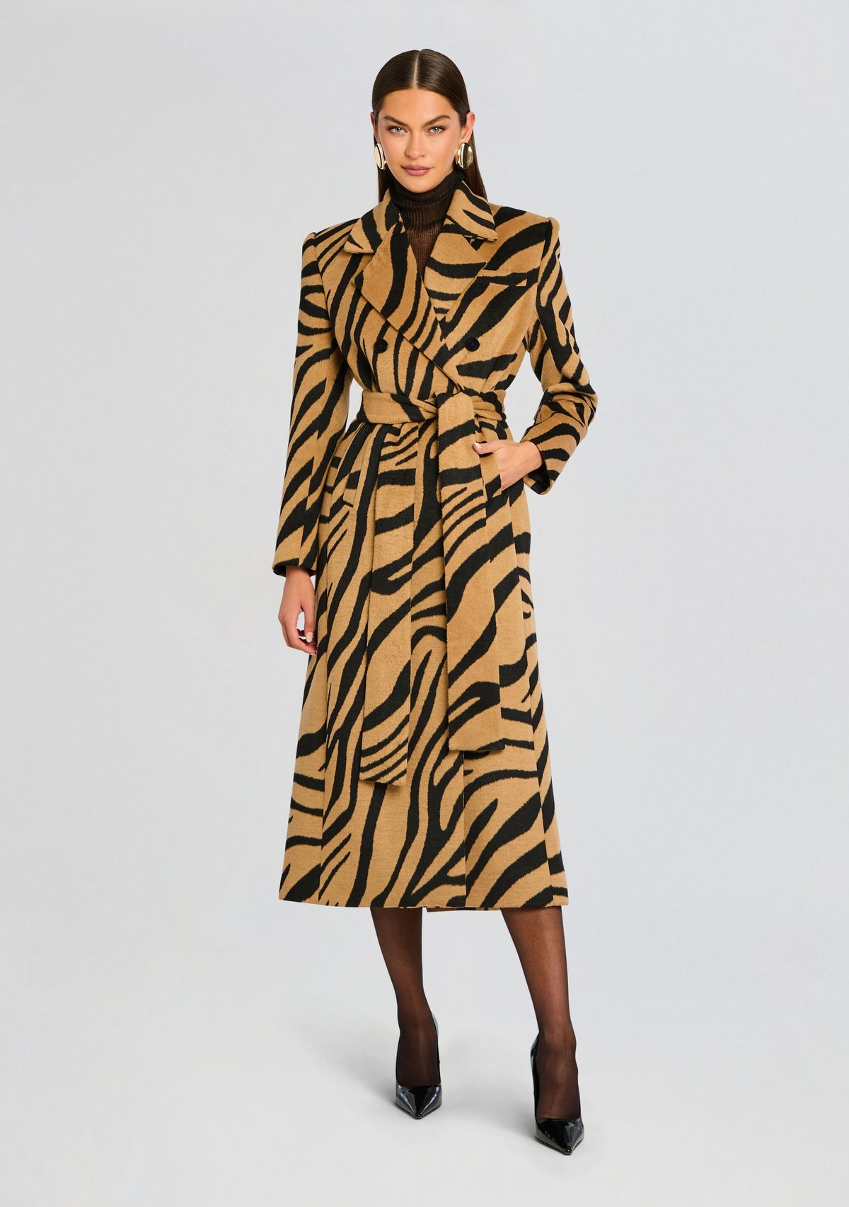 Petal Coat by SEROYA in Zebra, product image 3