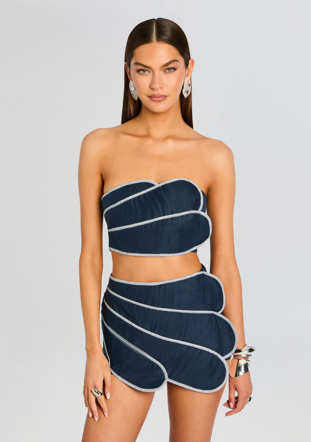 Sango Top by Azulu in Navy, product image 1
