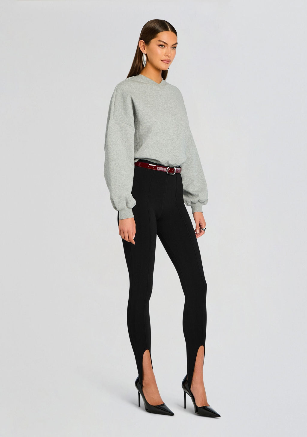Taley Sweatshirt by SEROYA in Heathered Grey, product image 3