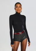 Ballet Turtleneck Bodysuit by Commando in Black, product image 1