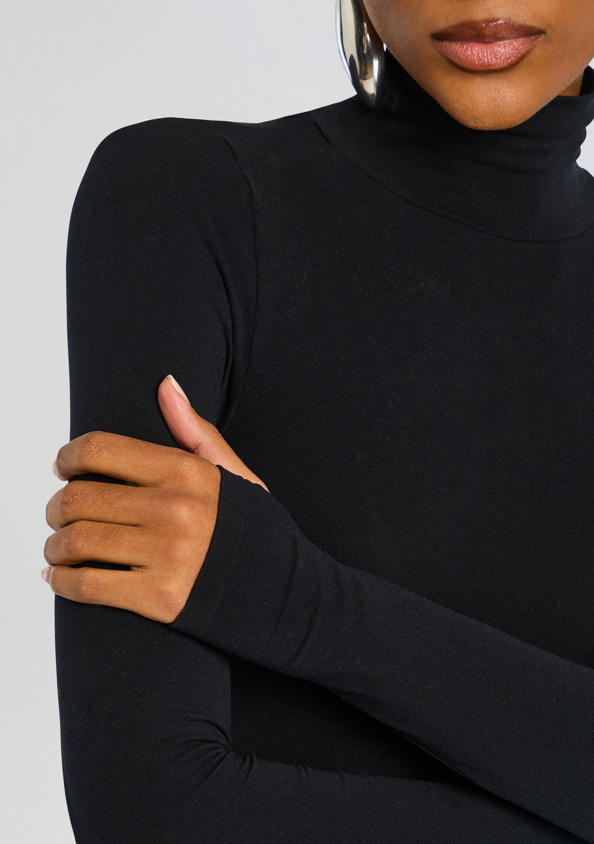 Ballet Turtleneck Bodysuit by Commando in Black, product image 3