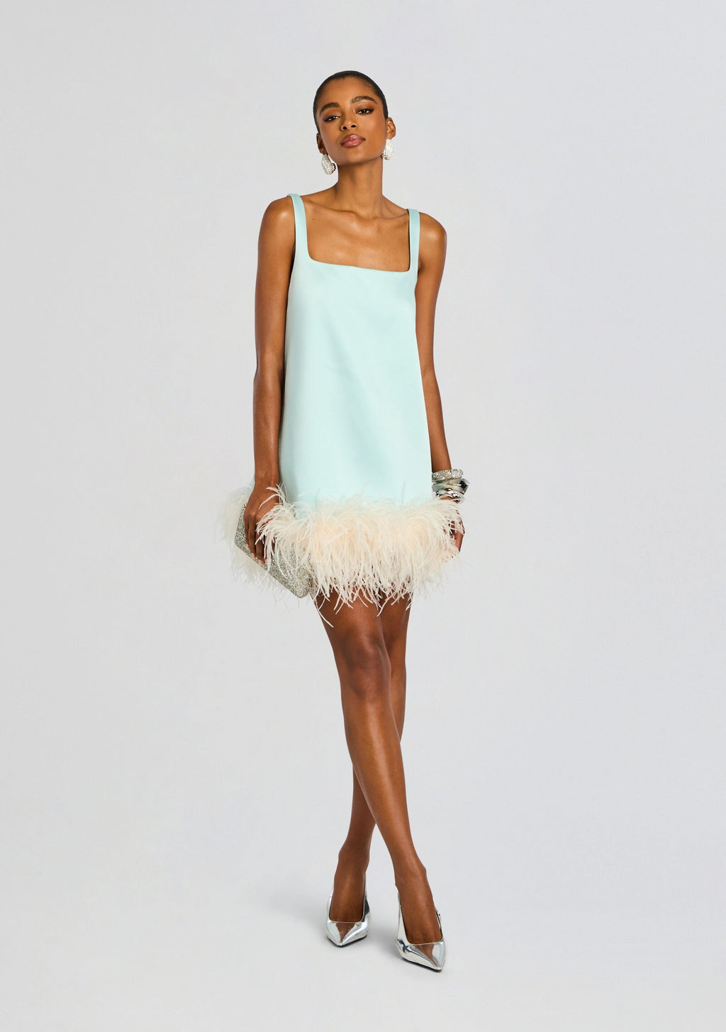 Ragna Feather Dress by retrofête in Seychelles, product image 1