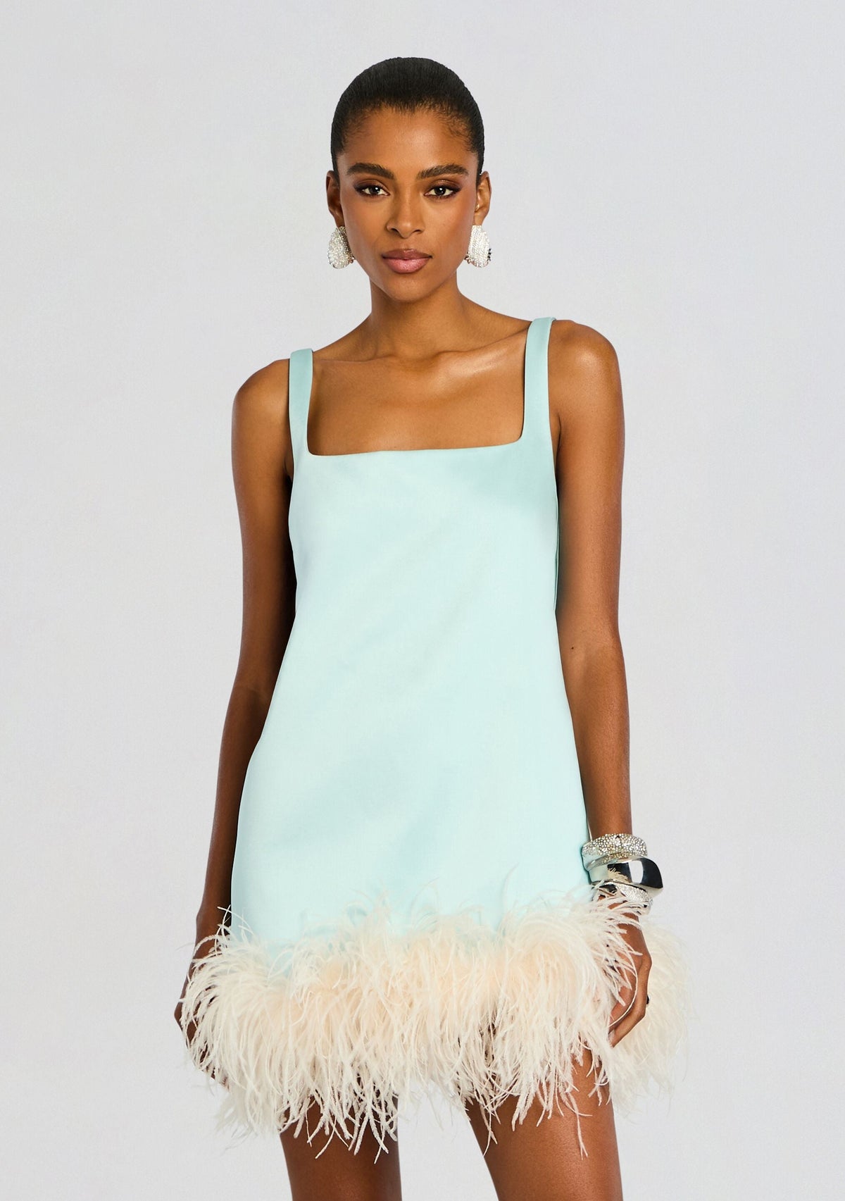 Ragna Feather Dress by retrofête in Seychelles, product image 6