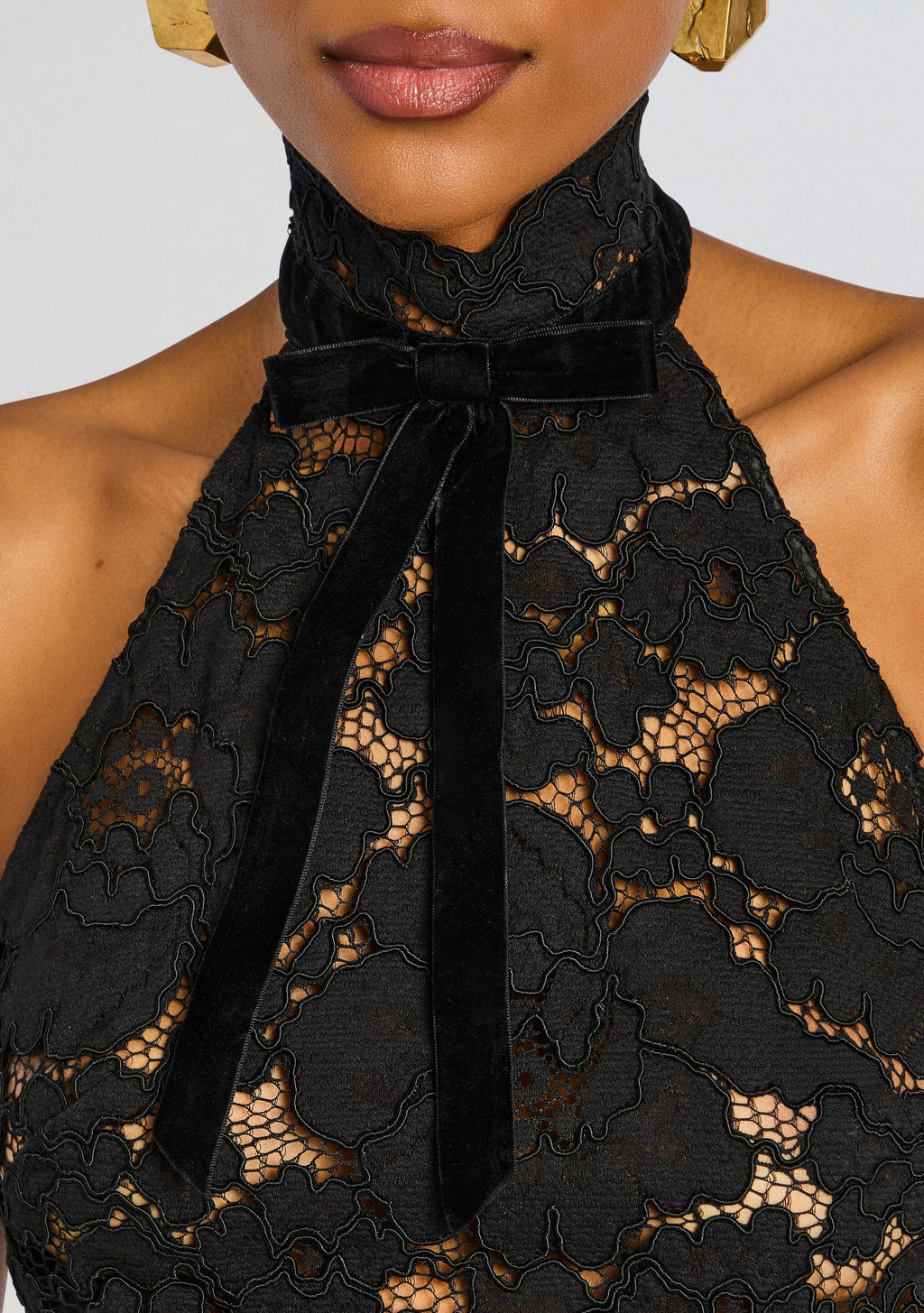 Ravenna Lace Top by retrofête in Black, product image 3