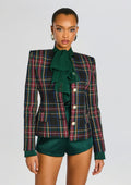 Rora Jacket by retrofête in Black Tartan, product image 1