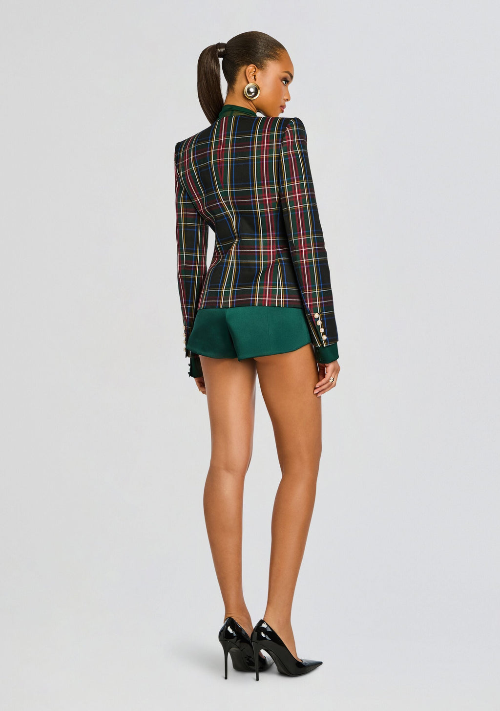 Rora Jacket by retrofête in Black Tartan, product image 5