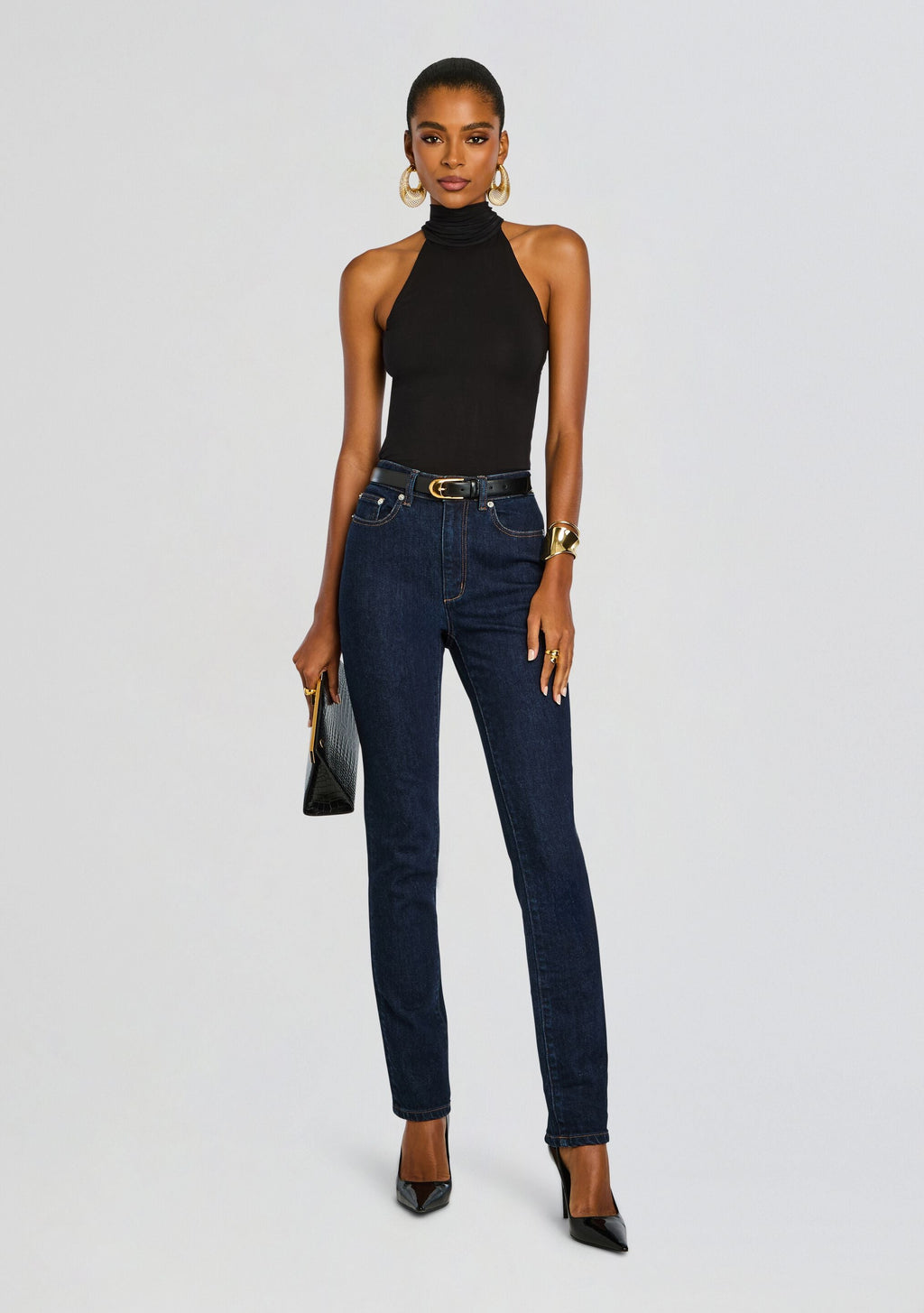 Bamboo Open Back Bodysuit by Sans Faff in Black, product image 2