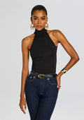 Bamboo Open Back Bodysuit by Sans Faff in Black, product image 1