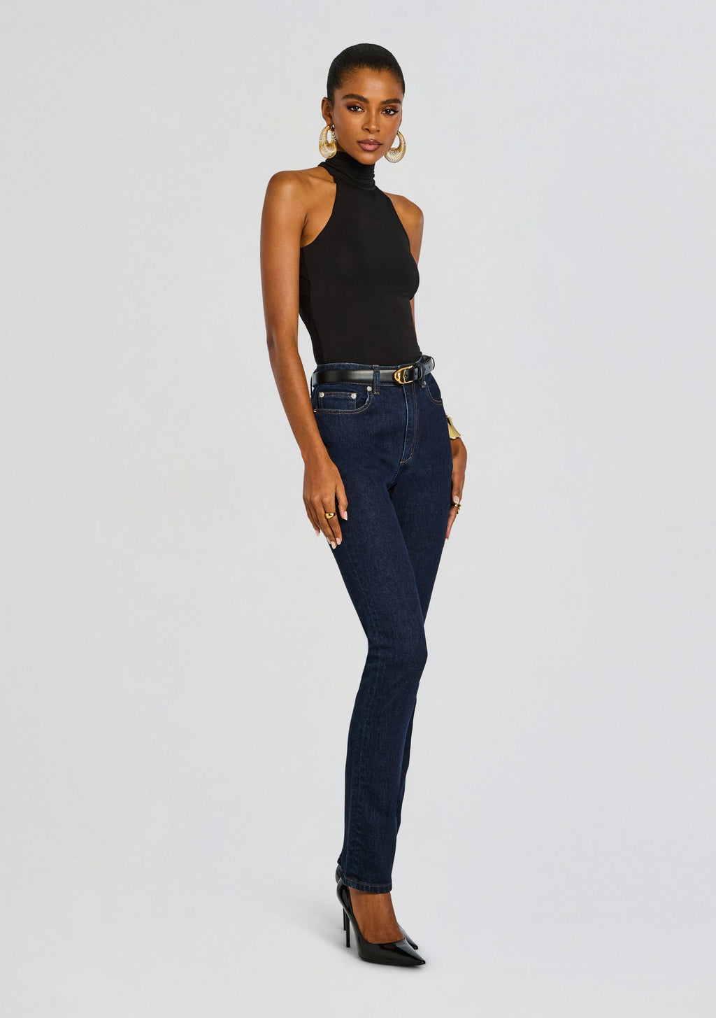 Bamboo Open Back Bodysuit by Sans Faff in Black, product image 4