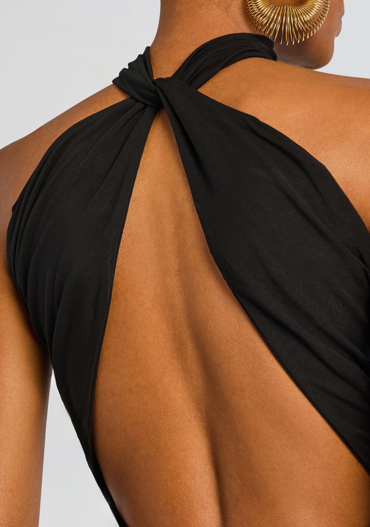 Bamboo Open Back Bodysuit by Sans Faff in Black, product image 3