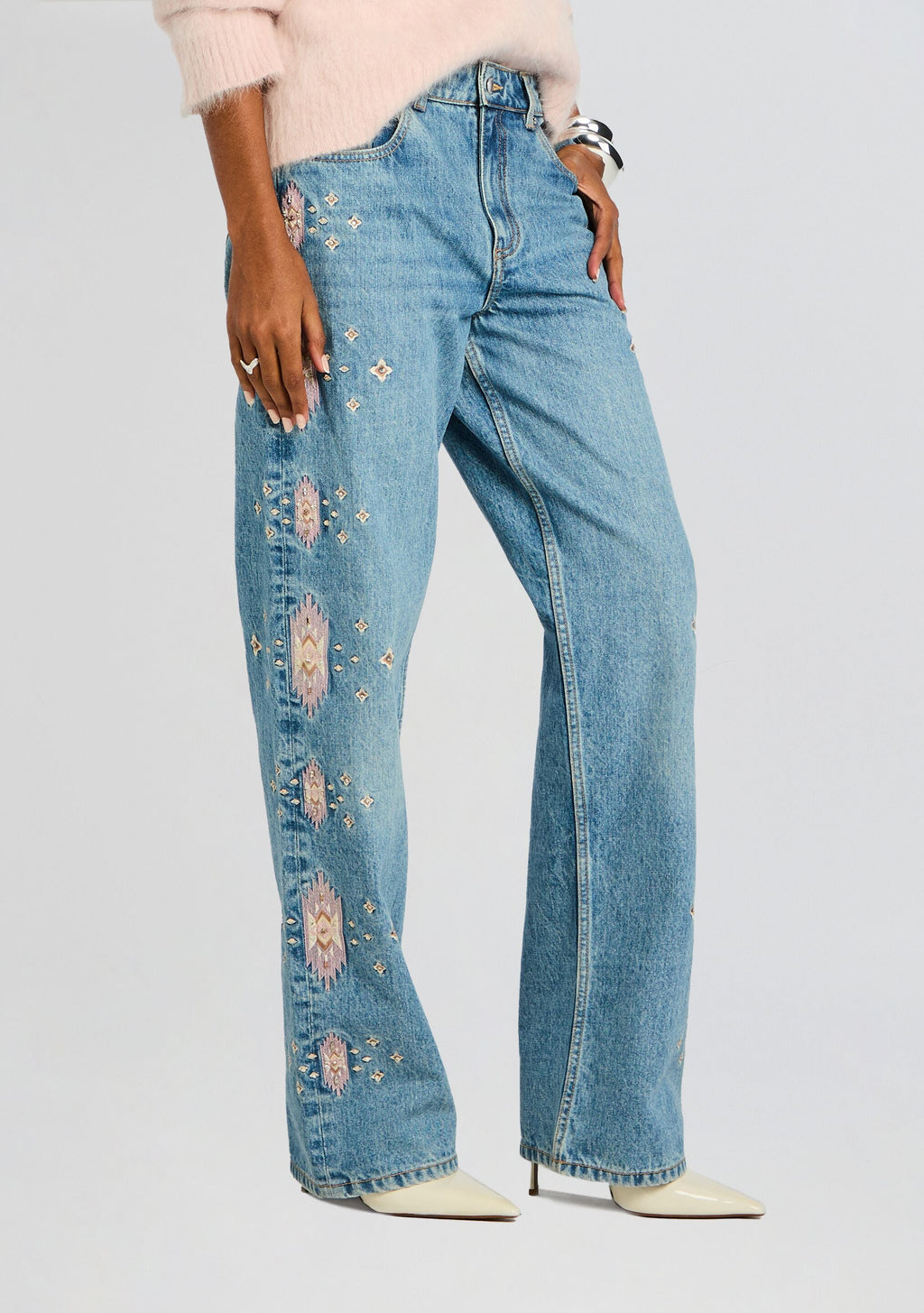 Vero Embroidered Jean by retrofête in Zermatt, product image 1