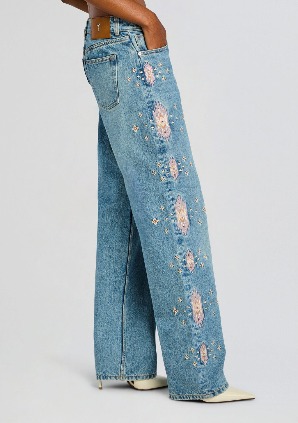 Vero Embroidered Jean by retrofête in Zermatt, product image 4