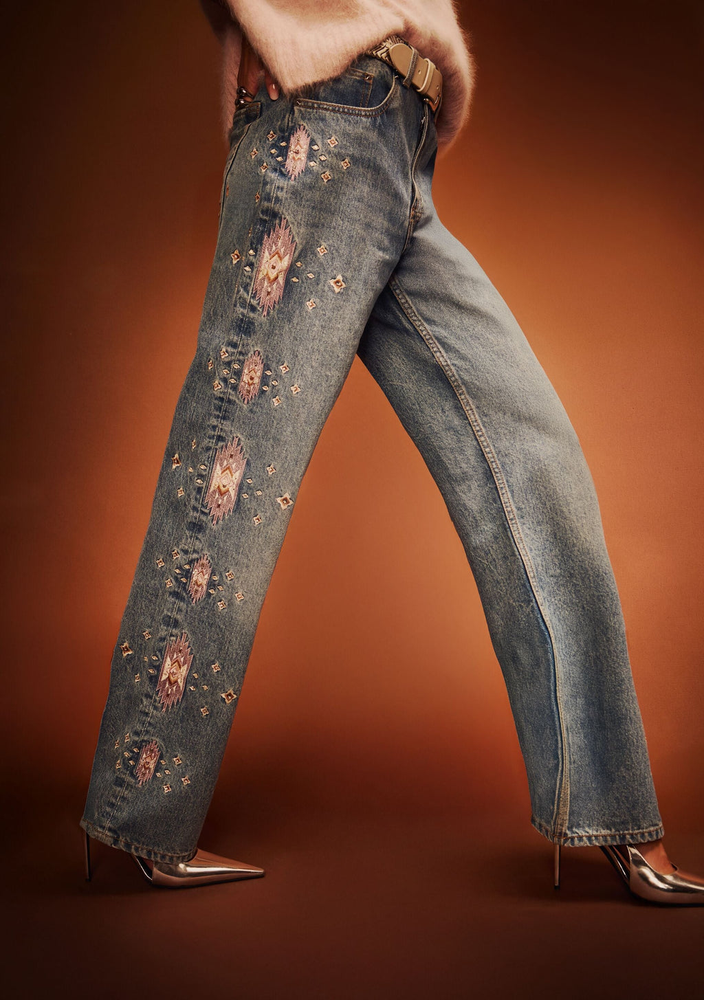 Vero Embroidered Jean by retrofête in Zermatt, product image 2