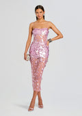 Carmin Embellished Dress by retrofête in Lavande, product image 1