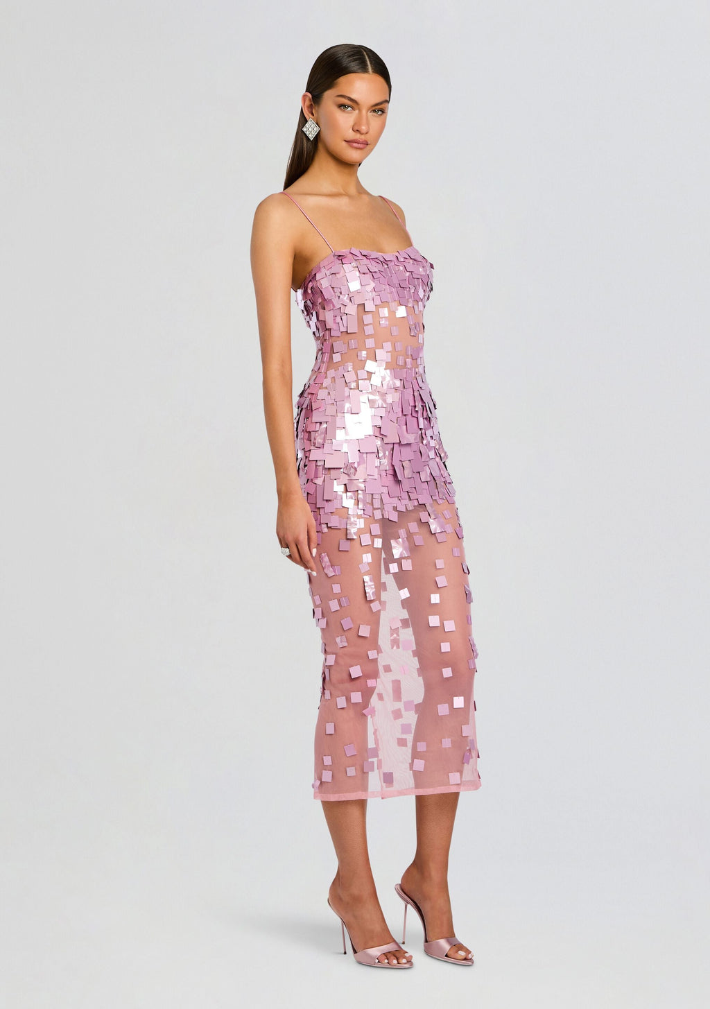 Carmin Embellished Dress by retrofête in Lavande, product image 3
