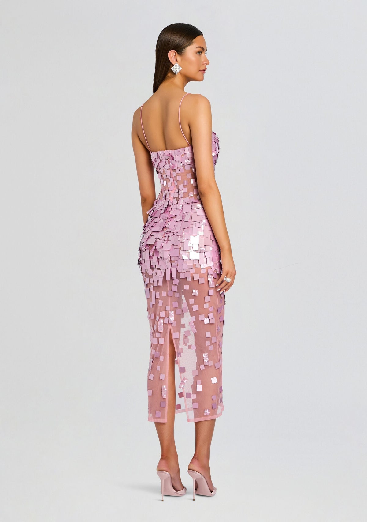 Carmin Embellished Dress by retrofête in Lavande, product image 4