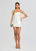 Chentari Sequin Dress by retrofête in Cream, product image 1