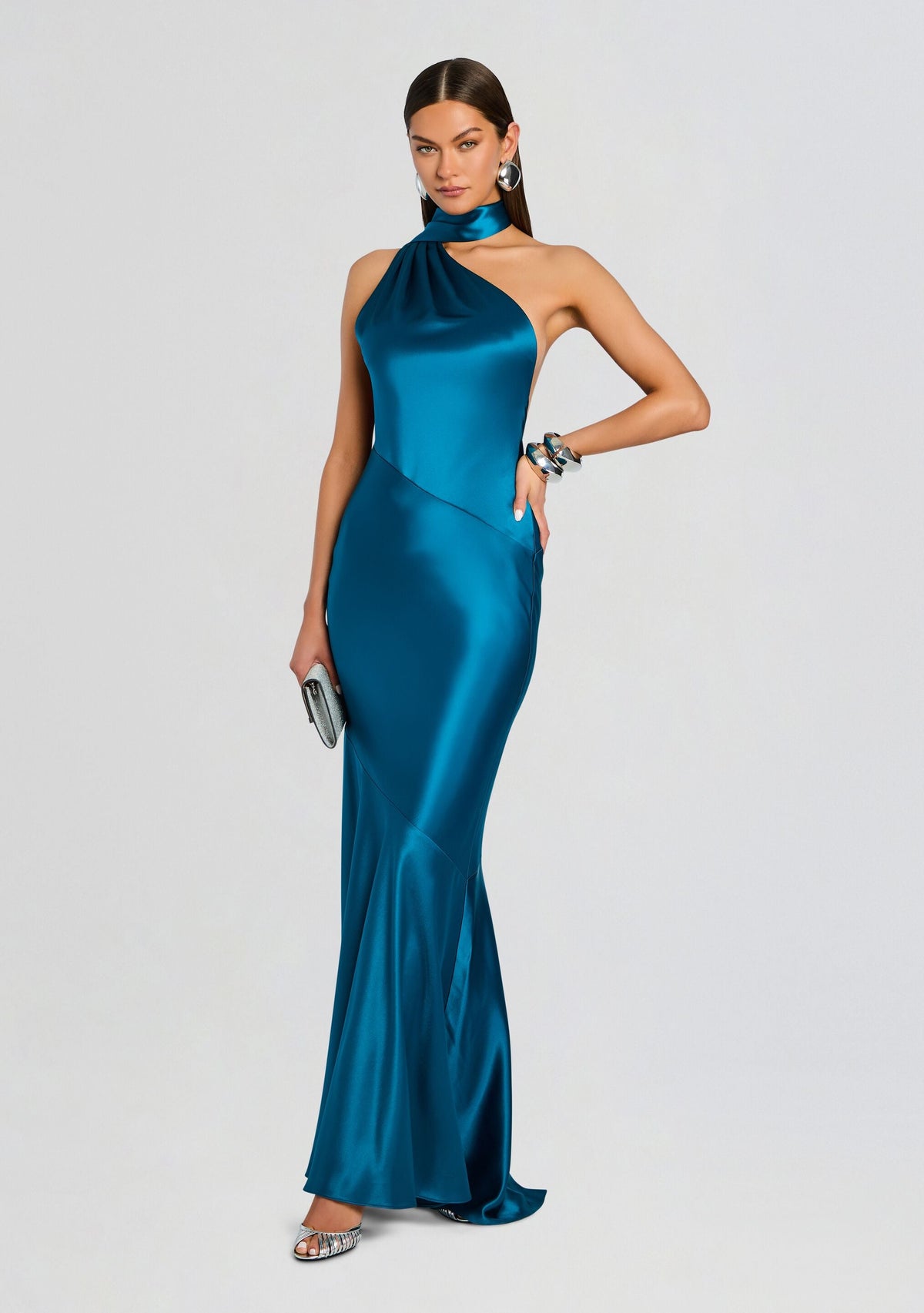 Kelsa Dress by retrofête in Teal, product image 1