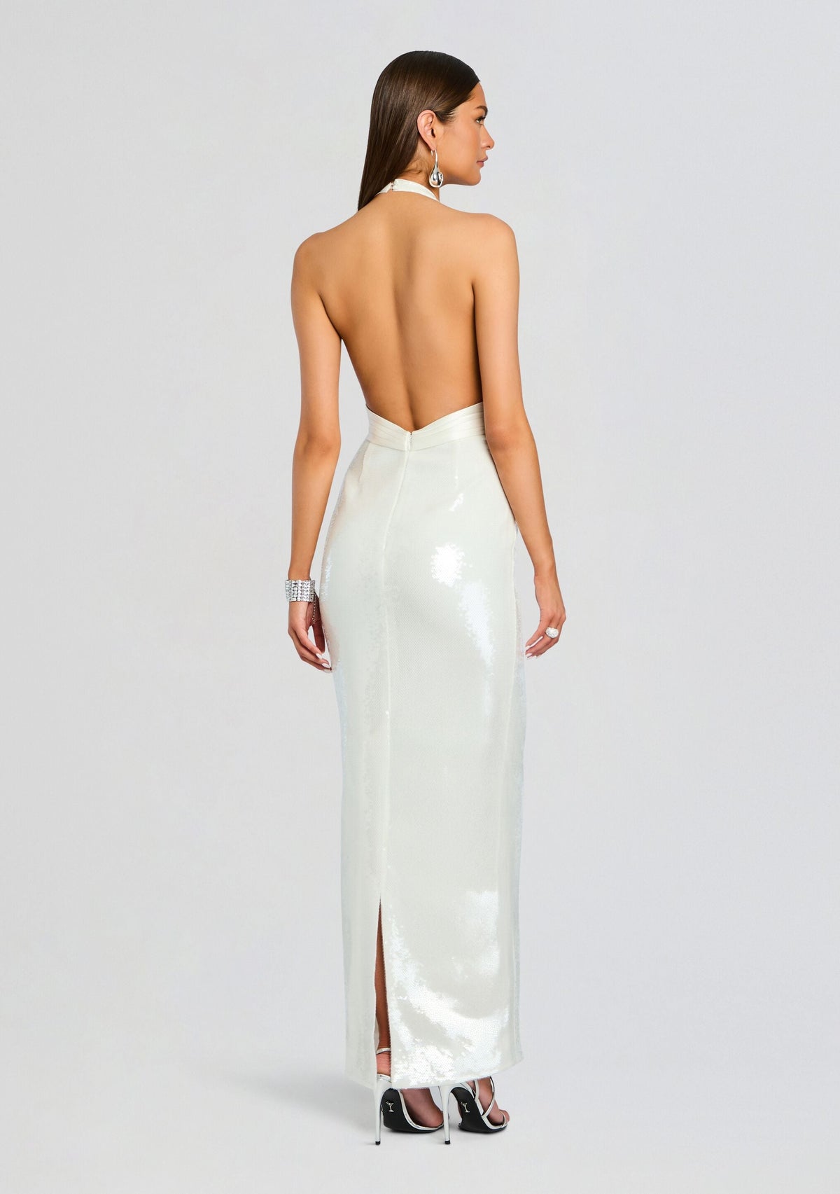 Kelsie Sequin Dress by retrofête in Cream, product image 4