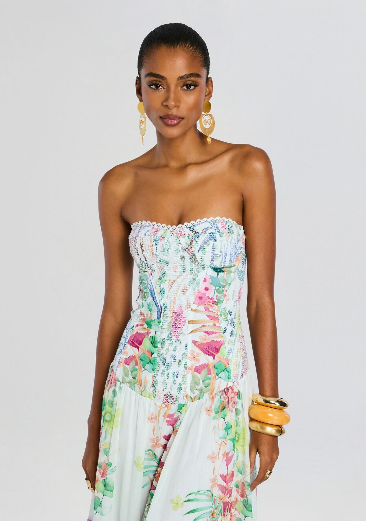 Illyr Long Dress by Charo Ruiz in White Lagoon, product image 5
