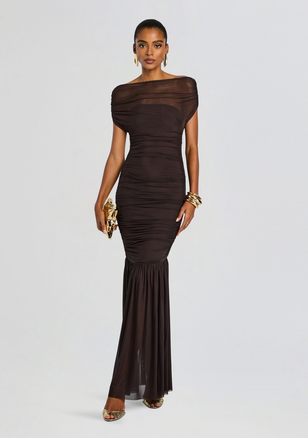 Noel Gown by SEROYA in Ash Brown, product image 5