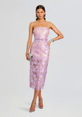 Rowena Sequin Lace Dress by retrofête in Lavande, product image 1