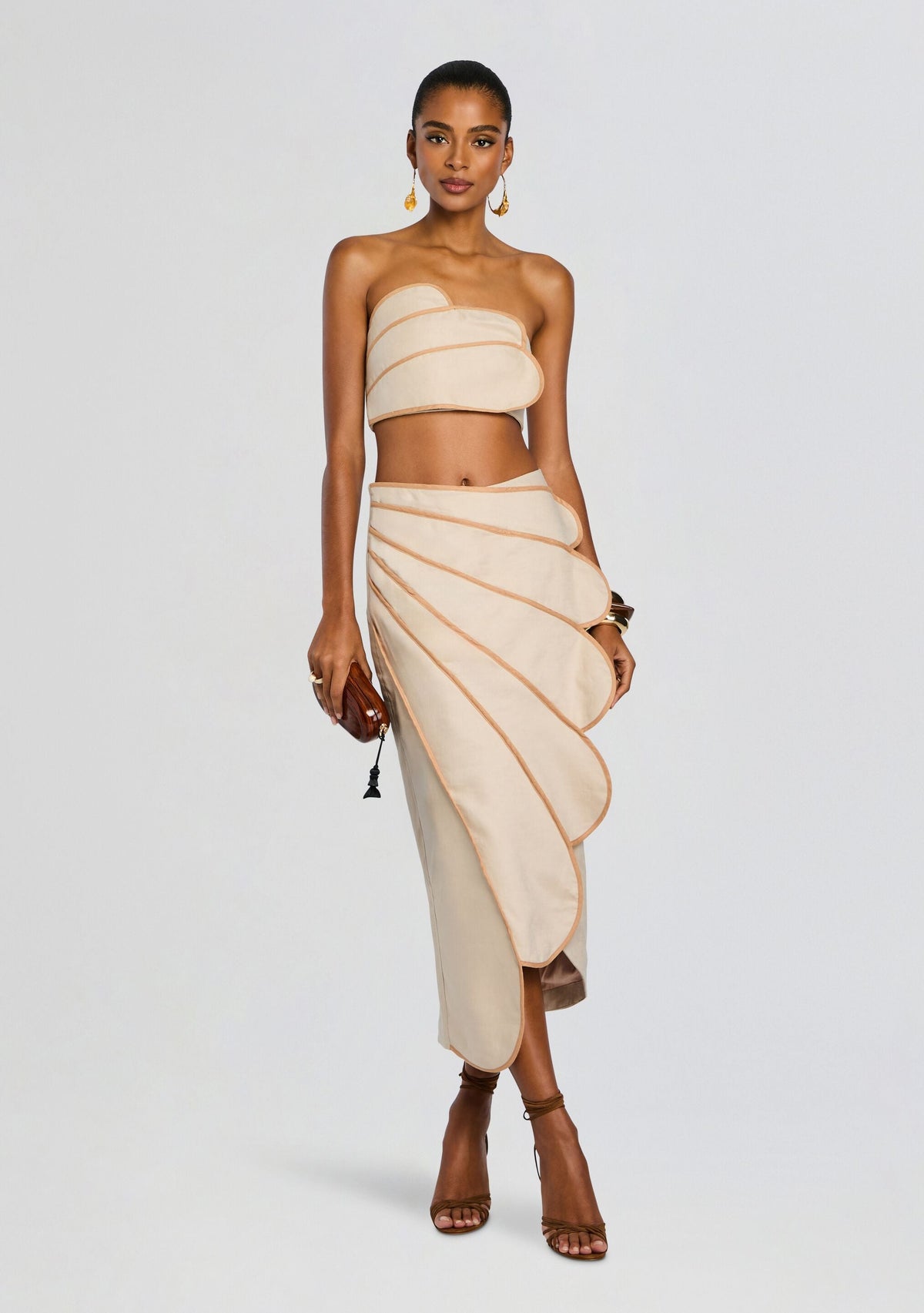 Sango Skirt by Azulu in Latte, product image 2