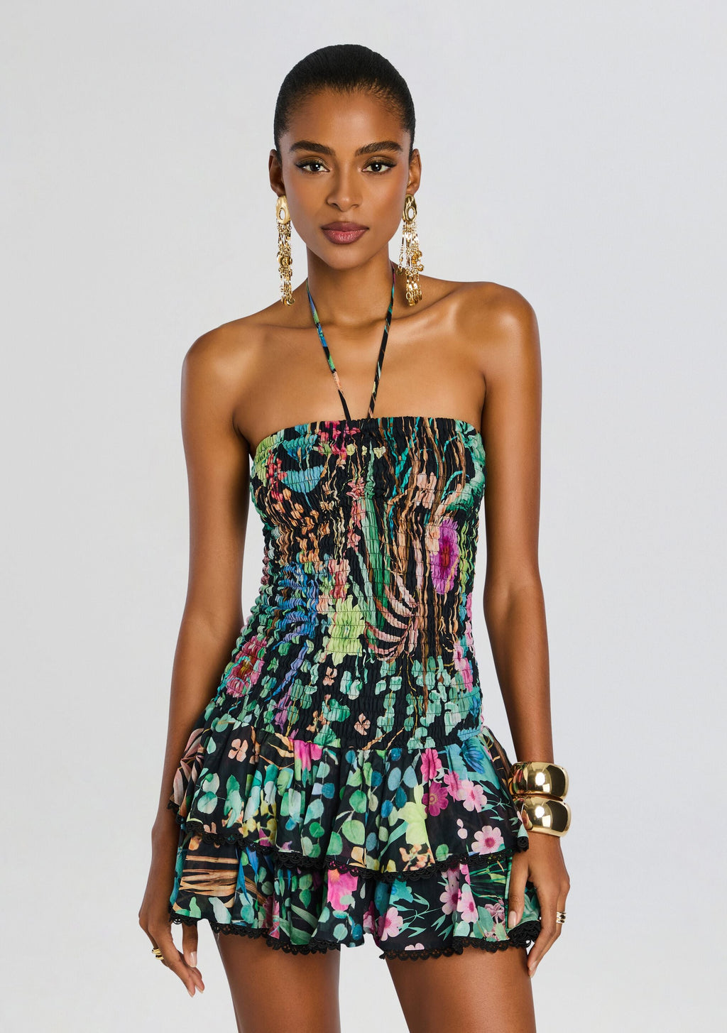 Aeris Short Dress by Charo Ruiz in Black Lagoon, product image 5