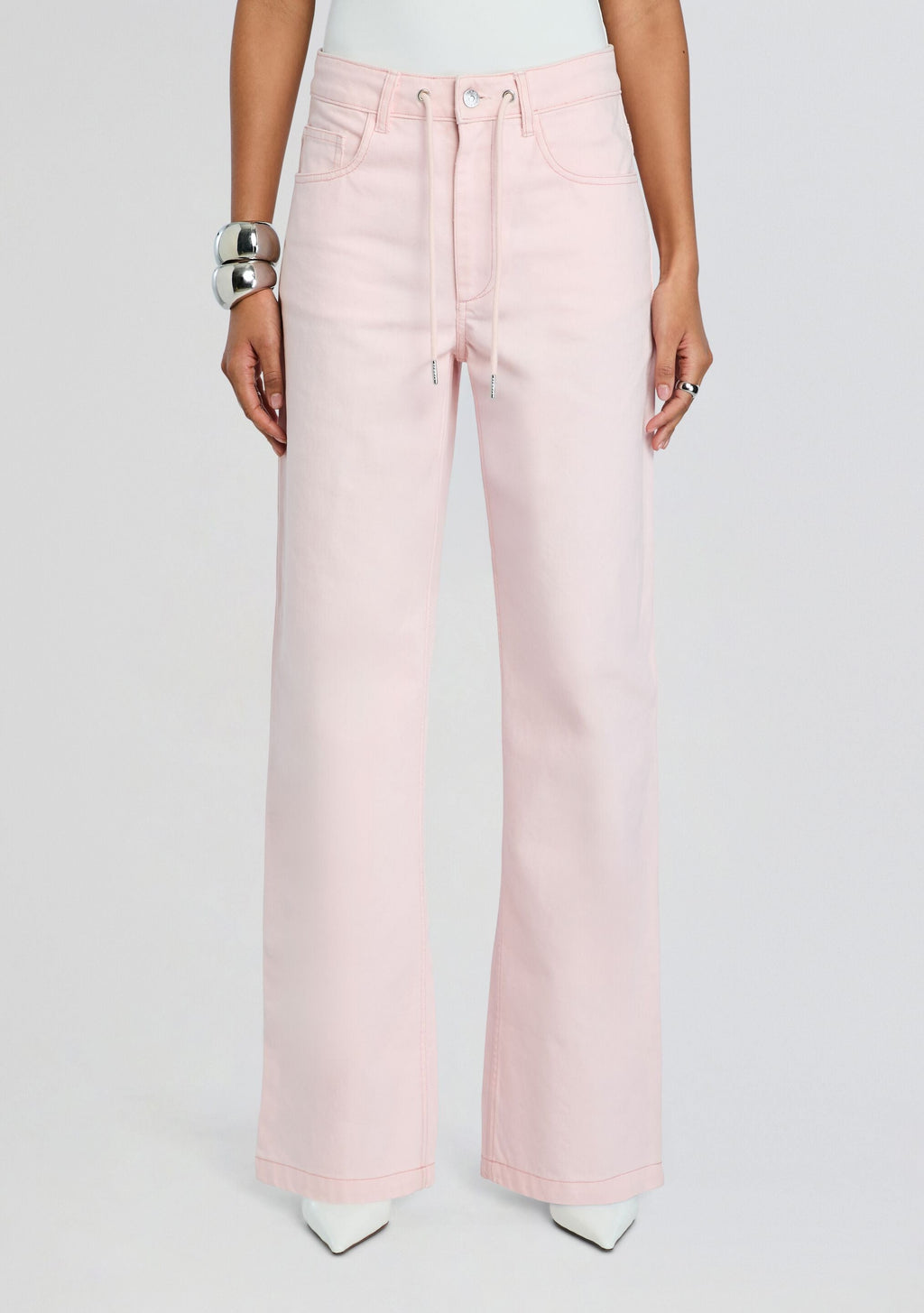 Astrid Denim Pant by SEROYA in Petal Pink, product image 1
