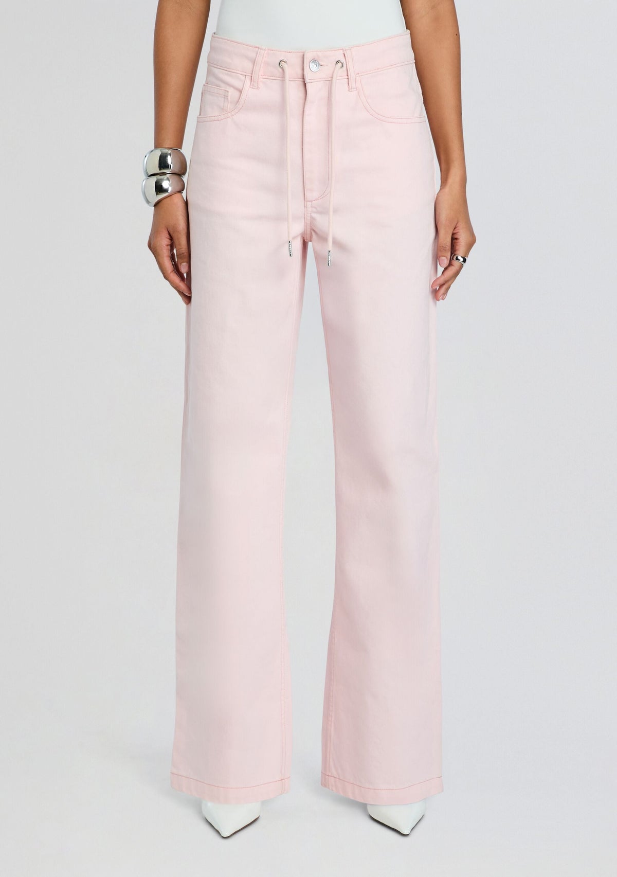 Astrid Denim Pant by SEROYA in Petal Pink, product image 1