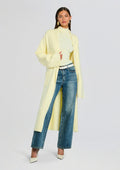 Crosby Sweater Duster by SEROYA in Pastel Yellow, product image 1
