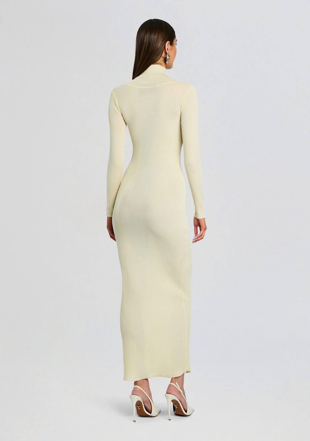 Maurice Knit Maxi Dress by SEROYA in Shortbread, product image 4