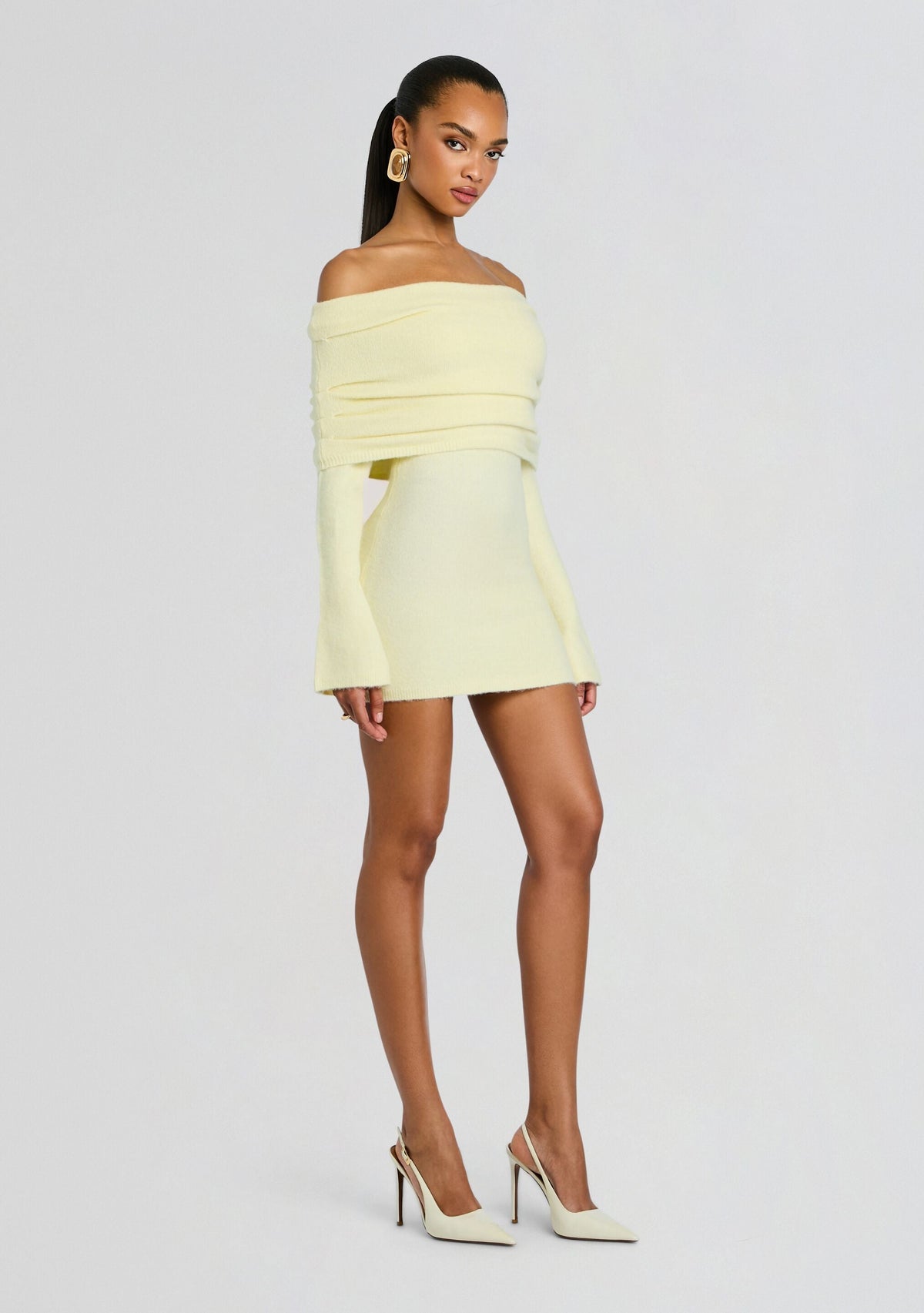 Selene Mini Dress by SEROYA in Shortbread, product image 2