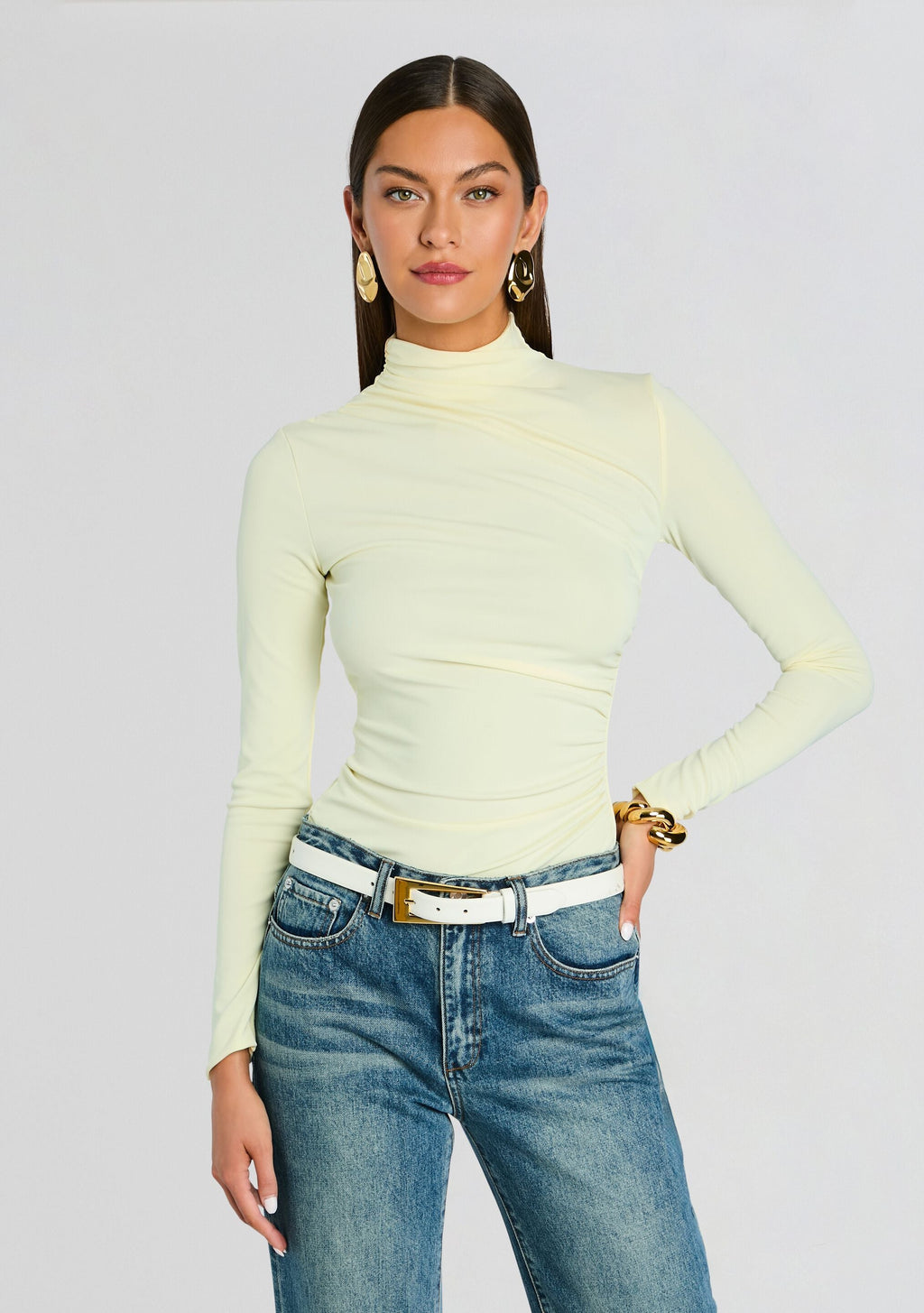 Vivienne Top by SEROYA in Pastel Yellow, product image 1