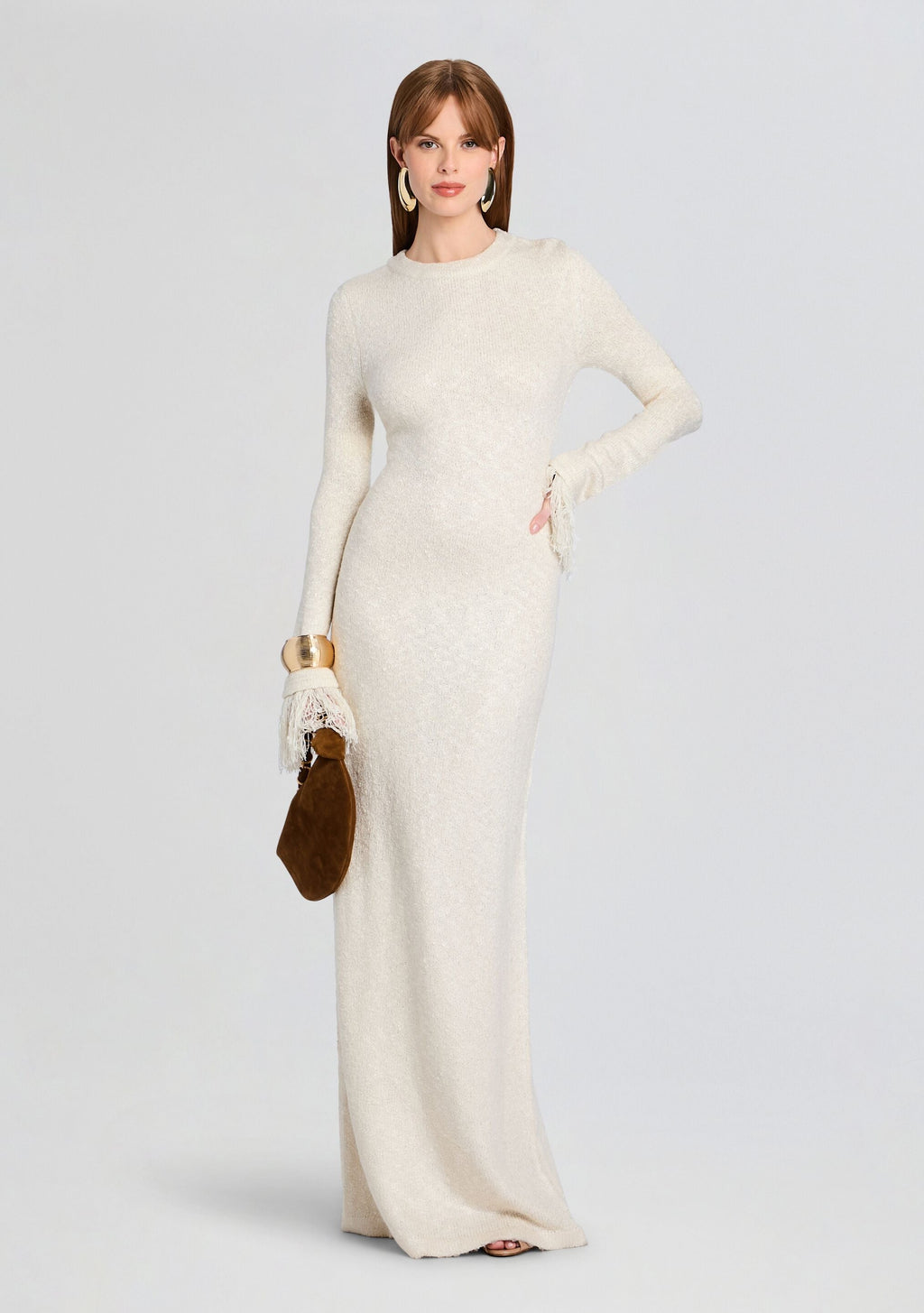 Carina Maxi Dress by SEROYA in Eggshell, product image 5