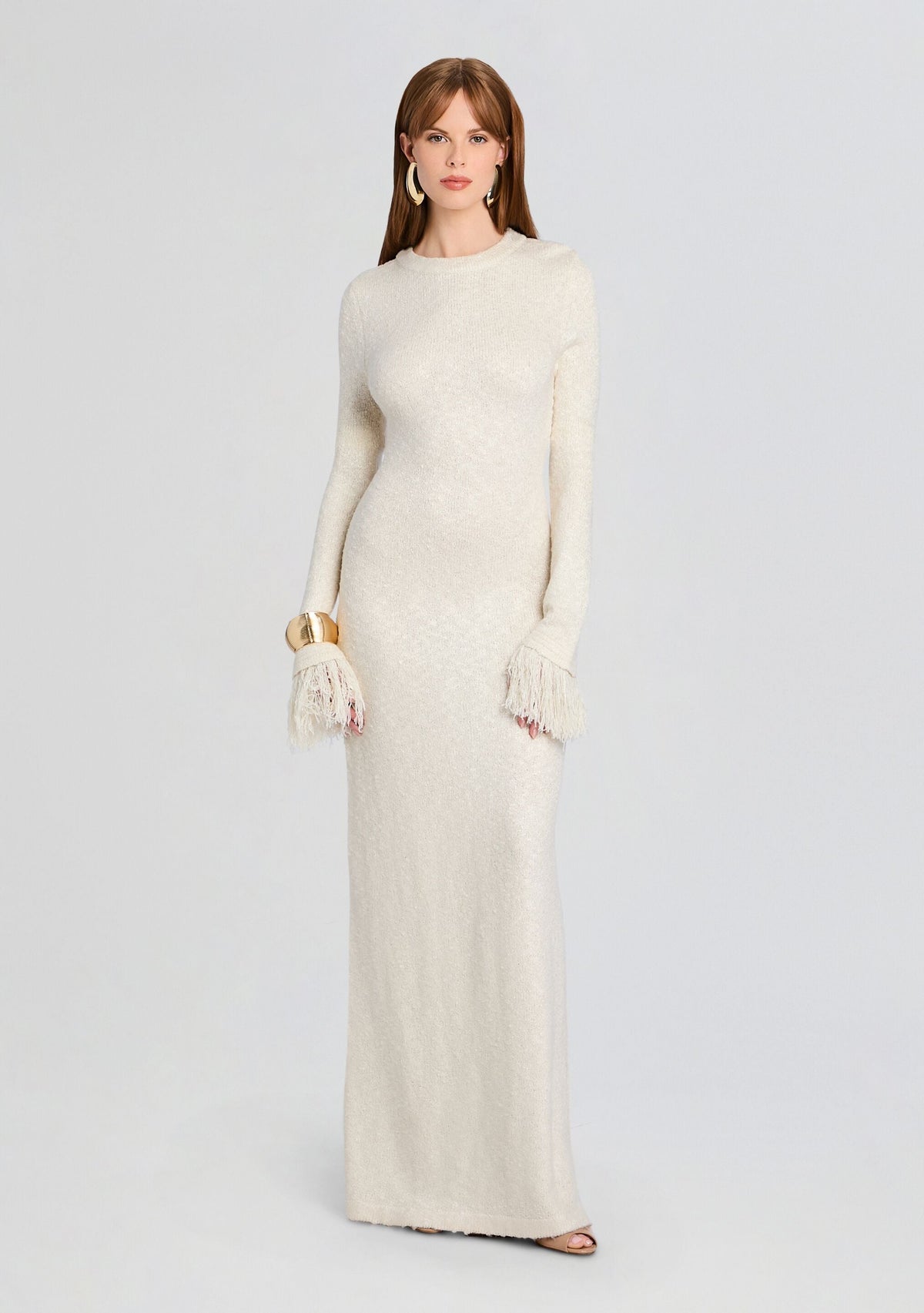 Carina Maxi Dress by SEROYA in Eggshell, product image 1