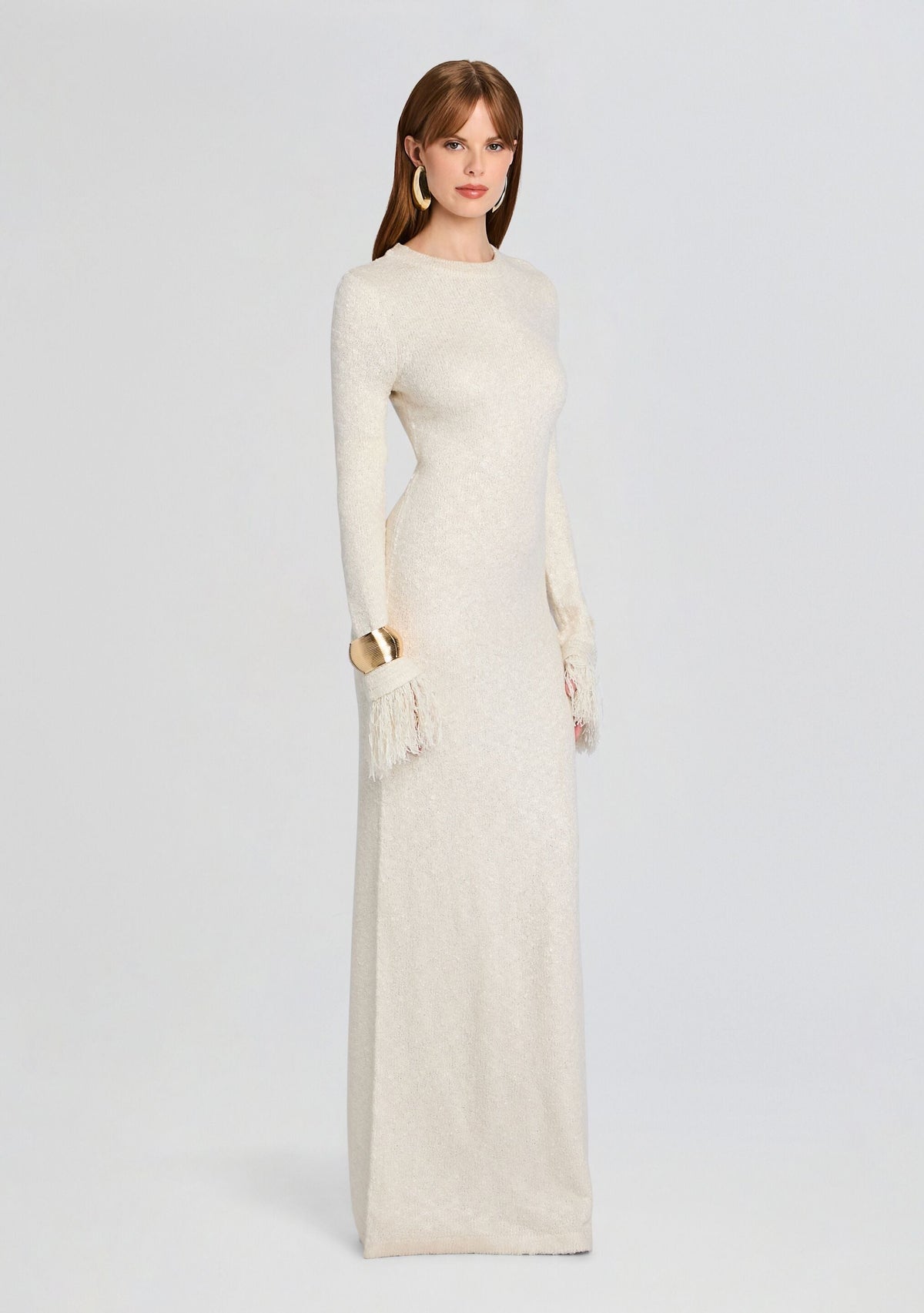 Carina Maxi Dress by SEROYA in Eggshell, product image 3
