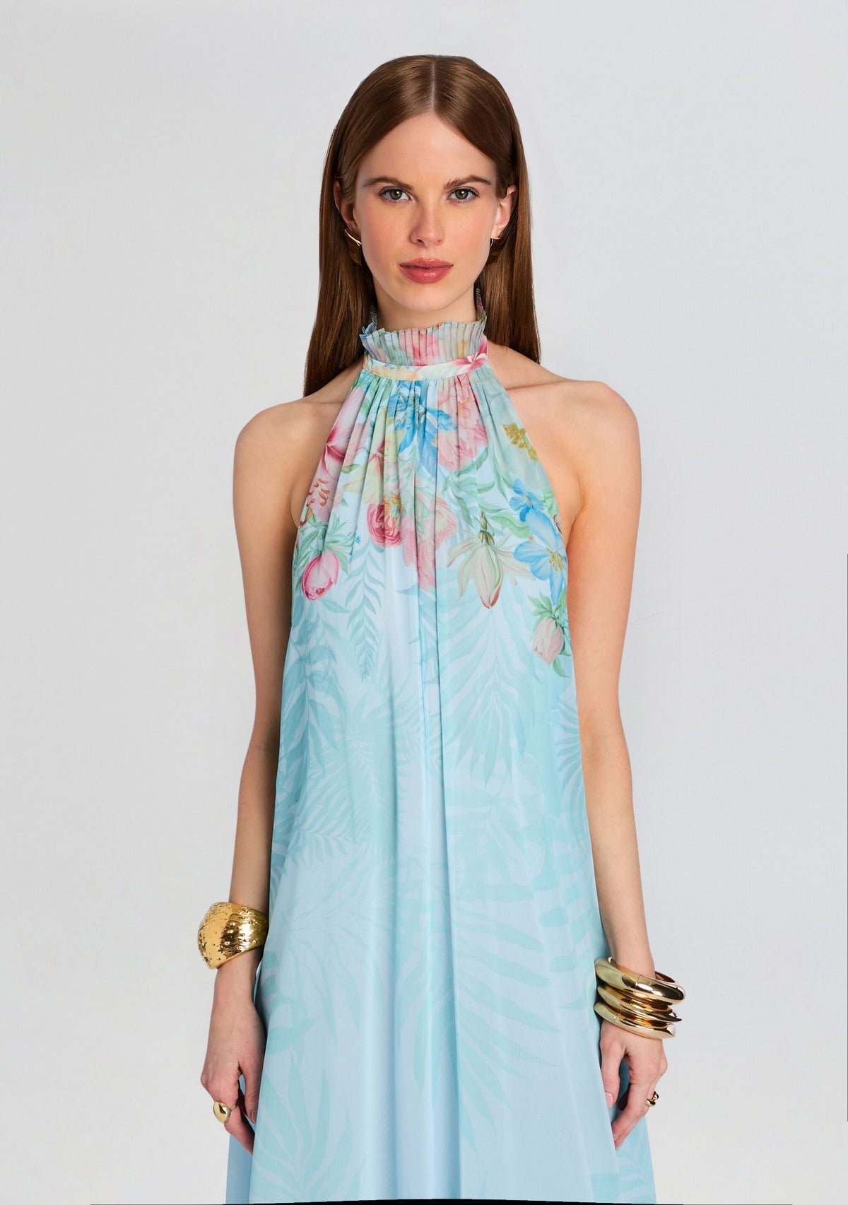 Francy Dress by retrofête in Bleu Fleur Tropicale, product image 6