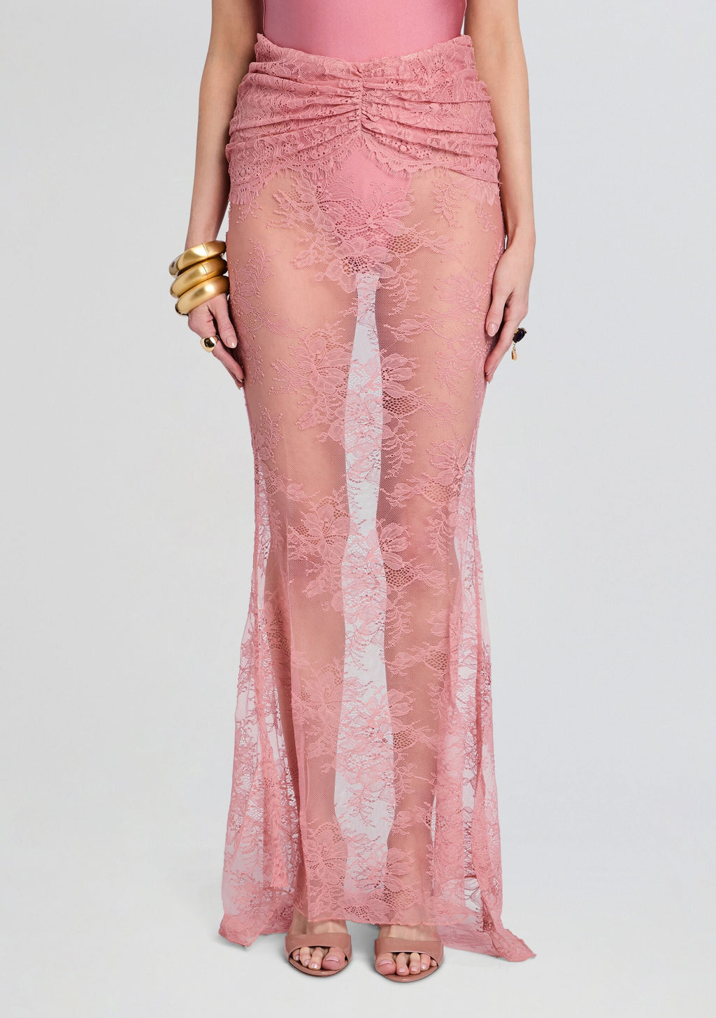 Brenda Maxi Skirt by Shani Shemer in Dusty Rose, product image 1