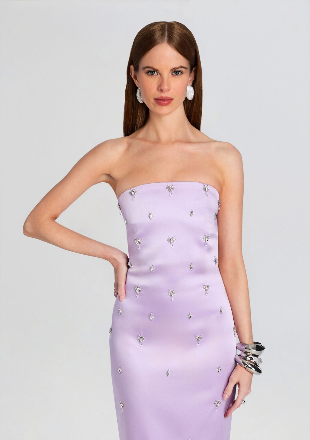 Keziah Embellished Dress by retrofête in Lavande, product image 5