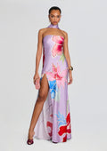Tizzy Silk Dress by retrofête in Hibiscus Lavande, product image 1