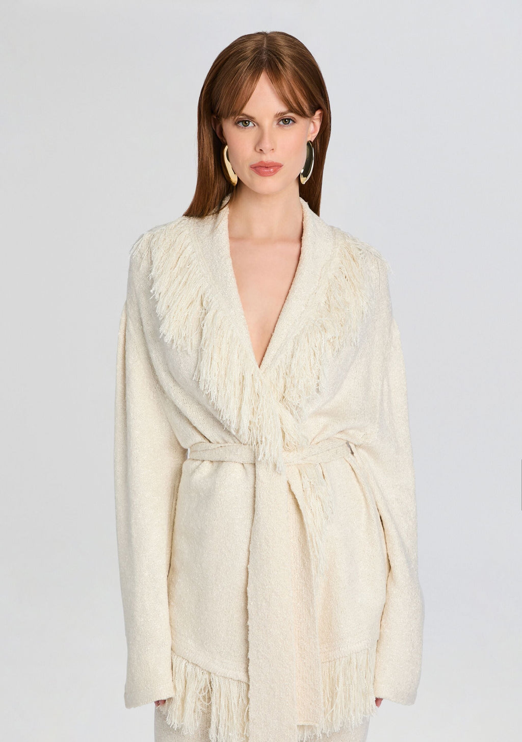 Winslet Cardigan by SEROYA in Eggshell, product image 1