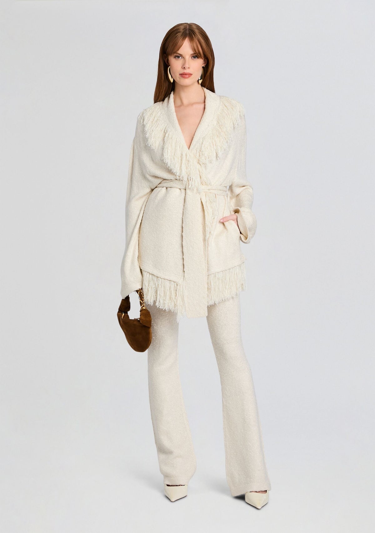 Winslet Cardigan by SEROYA in Eggshell, product image 2