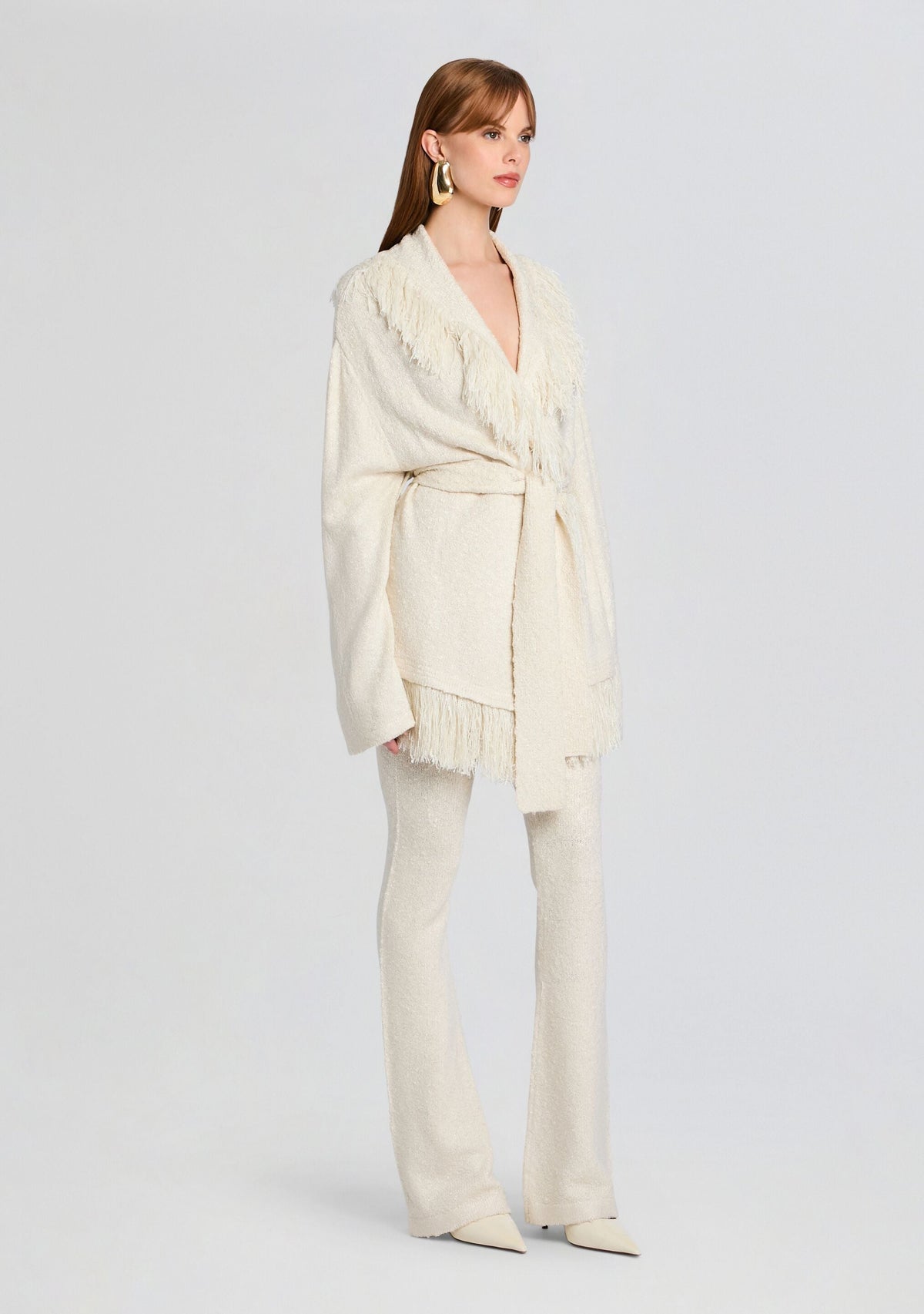 Winslet Cardigan by SEROYA in Eggshell, product image 4